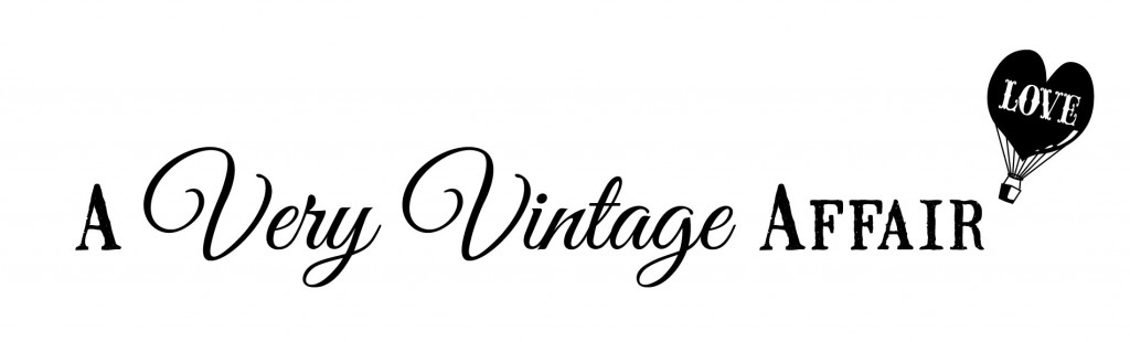 very vintage text logo