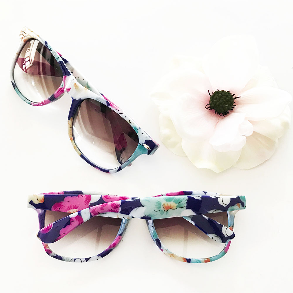 Event Blossom Monogram Floral Sunglasses
