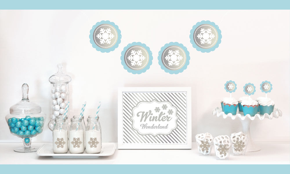 Wholesale Wedding Favors, Party Favors, by Event Blossom Silver & Glitter Winter  Wonderland Decor Kit