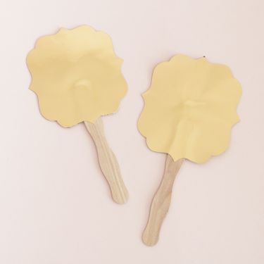 Blank Gold Paddle Fans