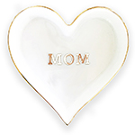 Best Mom Ever Heart Ring Dish