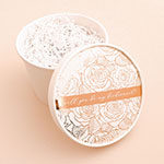 Round Gift Box - Foil Bridal Party