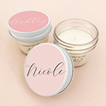 Personalized Bridesmaid Candle Jars