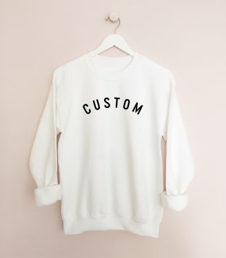Curved Letter Sweatshirt
