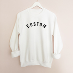 Curved Letter Sweatshirt