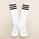 Knee-High Striped Socks