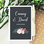Personalized Floral Garden Notebook Favors