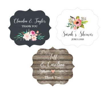 Personalized Floral Garden Frame Labels