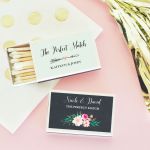 Personalized Floral Garden Match Boxes (set of 50)