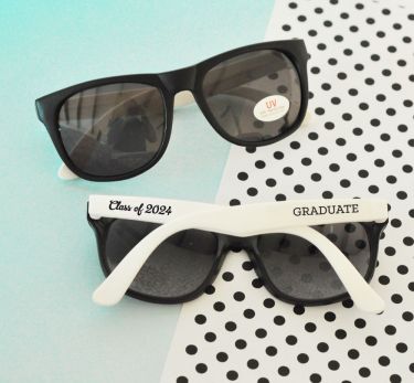 White Graduation Sunglasses (set of 6)