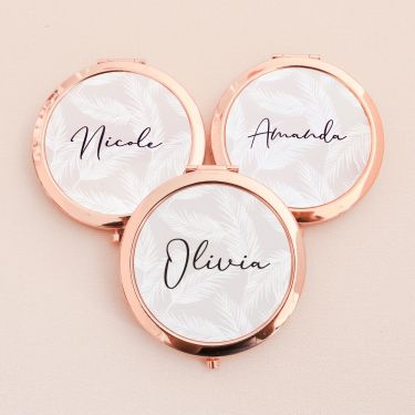 Palm Print Mirror Compacts