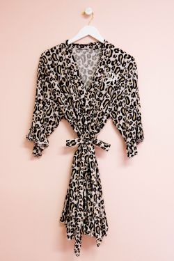 Monogram Leopard Robes