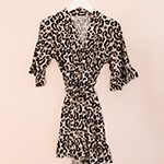Girls Leopard Robe