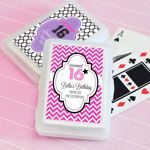 Personalized Sweet 16 or 15 Playing Cards
