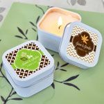 Personalized Fall Square Candle Tins