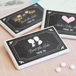 Chalkboard Wedding Personalized Mini Mint Favors