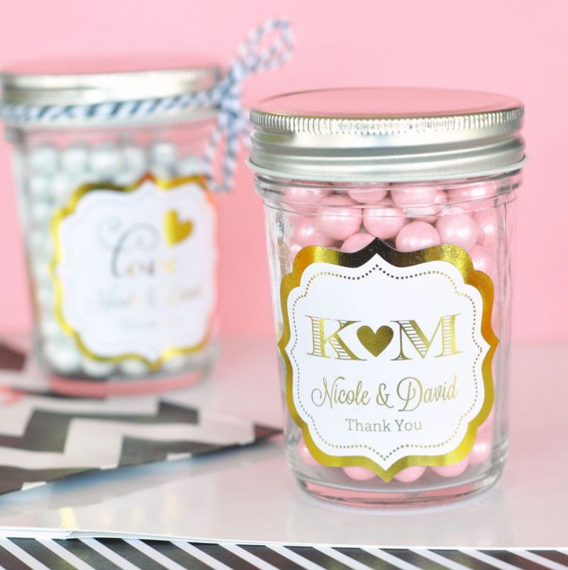 Foil Mini Mason Jars