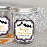 Personalized Spooky Halloween Mini Mason Jars