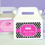 Personalized Sweet 16 or 15 Mini Gable Boxes (set of 12)