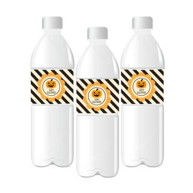 Personalized Classic Halloween Water Bottle Labels