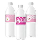 Personalized MOD Kid's Birthday Water Bottle Labels