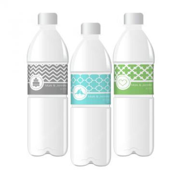 MOD Pattern Theme Water Bottle Labels