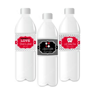 Personalized Vegas Water Bottle Labels
