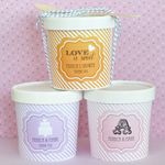 Event Blossom eb2379np DIY Blank Mini Ice Cream Containers