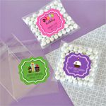 Personalized Birthday Clear Candy Bags (Set of 24)