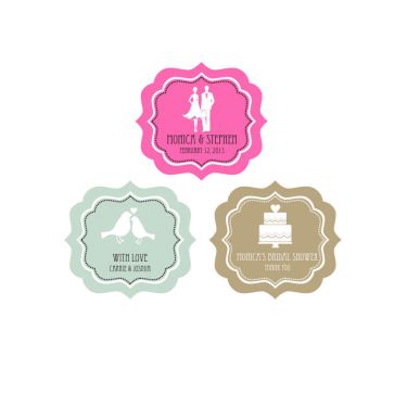 MOD Theme Silhouette Frame Personalized Labels