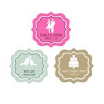 MOD Theme Silhouette Frame Personalized Labels