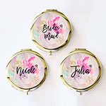 Personalized Floral Compacts