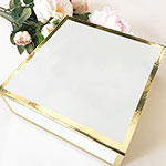 Blank White & Gold Gift Boxes