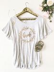 Wreath Bridal Party Shirt - Loose Fit