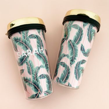 Tropical Pink Travel Tumblers