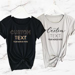 Custom Text T-Shirt - Fitted