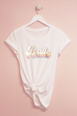 Retro Bridal Party T-Shirt - Fitted