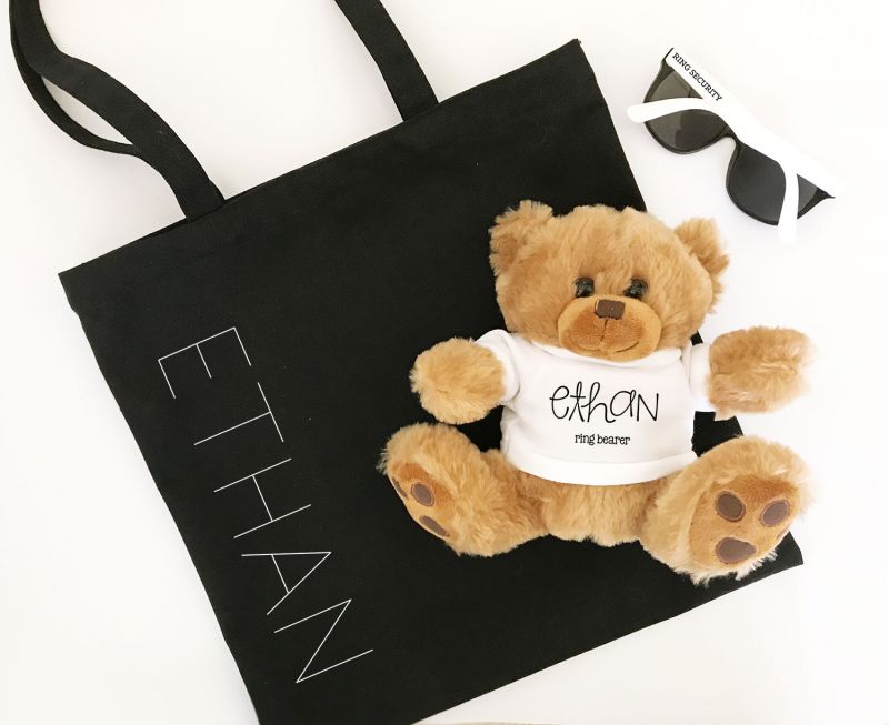 Personalized Teddy hot Bear - Tote Bag