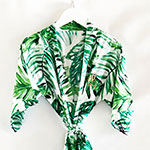 Palm Leaf Child Monogram Robe