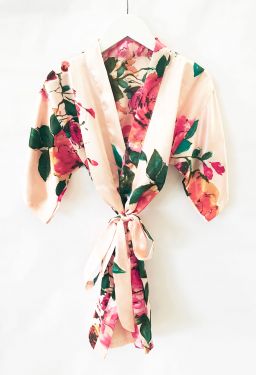Watercolor Floral Child Robe