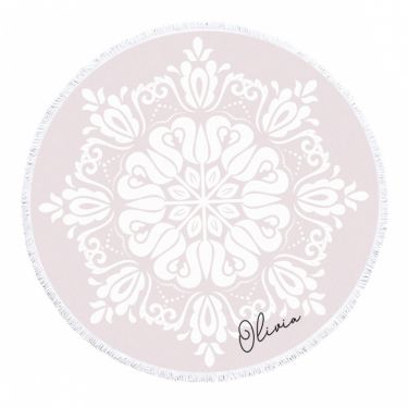 Personalized Boho Round Towel