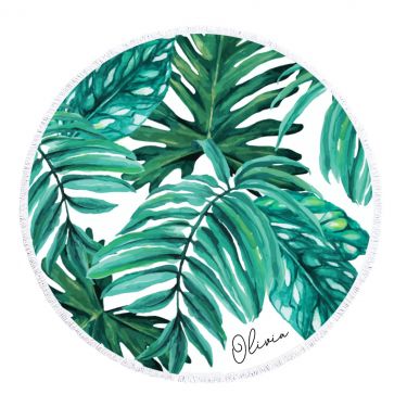 Personalized Palm Leaf Towel