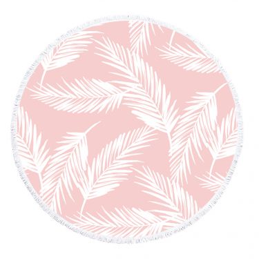 Tropical Pink Round Towel