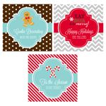 Personalized Winter 2" Square Favor Labels & Tags