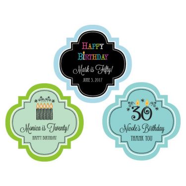 Personalized Birthday 1.5" Mini Favor Labels