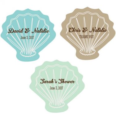 Personalized Seashell Stickers